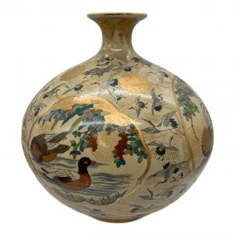 壷 薩摩焼 金襴飾壺 栄盛窯 瀧山作