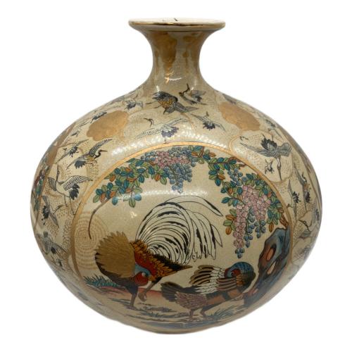 壷 薩摩焼 金襴飾壺 栄盛窯 瀧山作