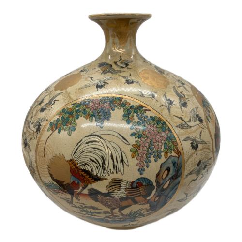 壷 薩摩焼 金襴飾壺 栄盛窯 瀧山作