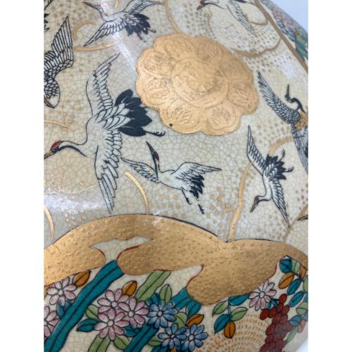 壷 薩摩焼 金襴飾壺 栄盛窯 瀧山作