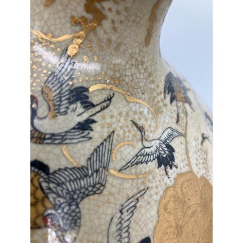 壷 薩摩焼 金襴飾壺 栄盛窯 瀧山作