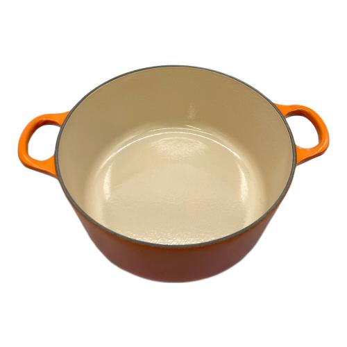 LE CREUSET (ルクルーゼ) 両手鍋 オレンジ
