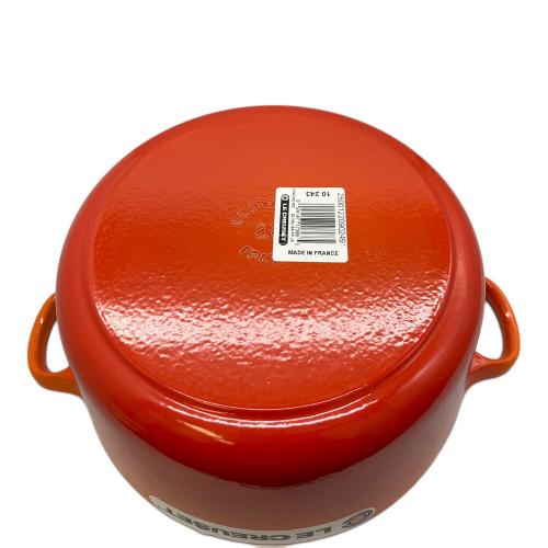 LE CREUSET (ルクルーゼ) 両手鍋 オレンジ