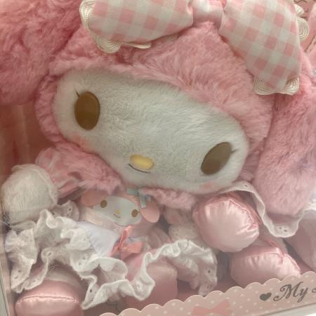 y*a様 マイメロディ マイスウィートピアノ おそろいデザインぬいぐるみ リボン マイスウィートピアノ ぬいぐるみ（キャラクター大賞第2弾 ロゴリボン