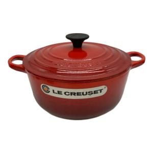 LE CREUSET (ルクルーゼ) 鍋 SIZE 20 レッド ココット・ロンド