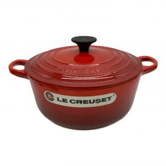 LE CREUSET (ルクルーゼ) 鍋 SIZE 20 レッド ココット・ロンド