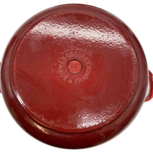LE CREUSET (ルクルーゼ) 鍋 SIZE 20 レッド ココット・ロンド