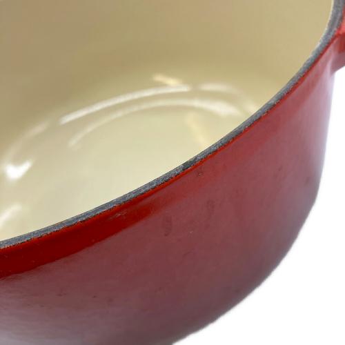 LE CREUSET (ルクルーゼ) 鍋 SIZE 20 レッド ココット・ロンド
