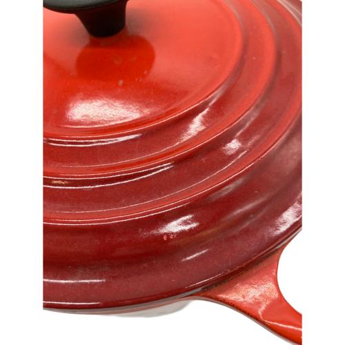 LE CREUSET (ルクルーゼ) 鍋 SIZE 20 レッド ココット・ロンド