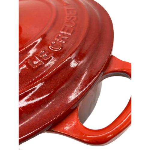 LE CREUSET (ルクルーゼ) 鍋 SIZE 20 レッド ココット・ロンド