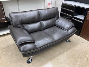 ニトリ 2人掛けソファー 343 ブラウン ロゾ ダークブラウン 半革 ロゾ