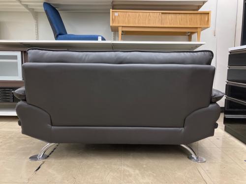 ニトリ 2人掛けソファー 343 ブラウン ロゾ ダークブラウン 半革 ロゾ