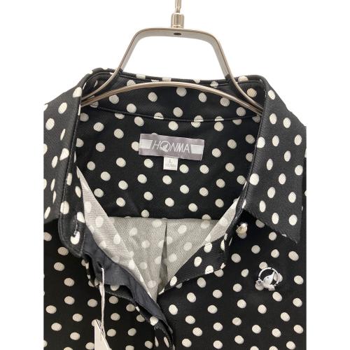 HONMA (ホンマ) ゴルフウェア(トップス) 956-732151 レディース SIZE L ブラック×ホワイト