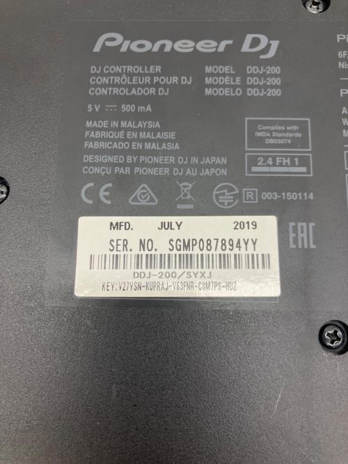 Pioneer (パイオニア) DJコントローラー DDJ-200 2019年製
