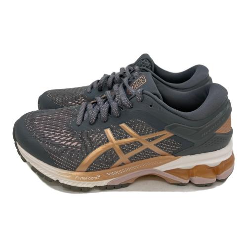 asics (アシックス) ランニングシューズ 1012A459 レディース SIZE 24cm グレー×ベージュ
