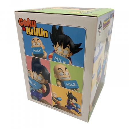 一番くじ ドラゴンボール A賞 孫悟空&クリリン 牛乳配達フィギュア 箱無し 買取】A賞 孫悟空＆クリリン 牛乳配達フィギュア 一番くじ
