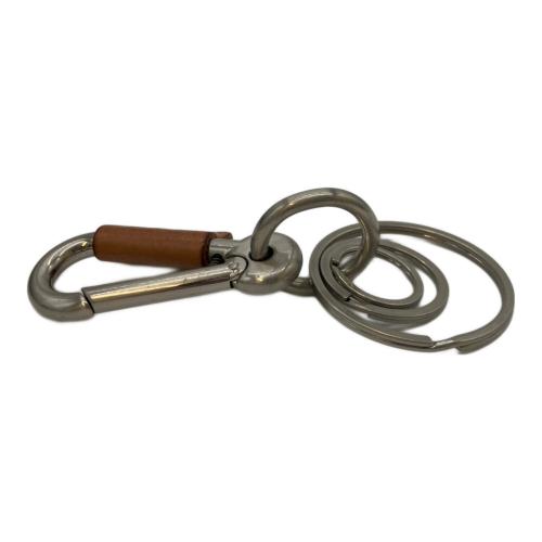 HENDER SCHEME (エンダースキーマ) カラビナ シルバー×ブラウン