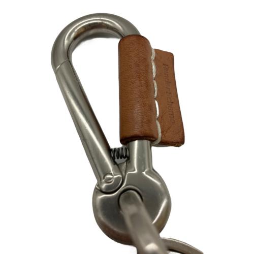 HENDER SCHEME (エンダースキーマ) カラビナ シルバー×ブラウン