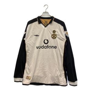 UMBRO (アンブロ) マンチェスターユナイテッド BECKHAM ゲームシャツ vodafon リバーシブル メンズ 2XL ホワイト×ゴールド
