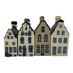 BOLKS KLM ミニチュアハウス デルフト焼 4Pセット