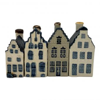 BOLKS KLM ミニチュアハウス デルフト焼 4Pセット