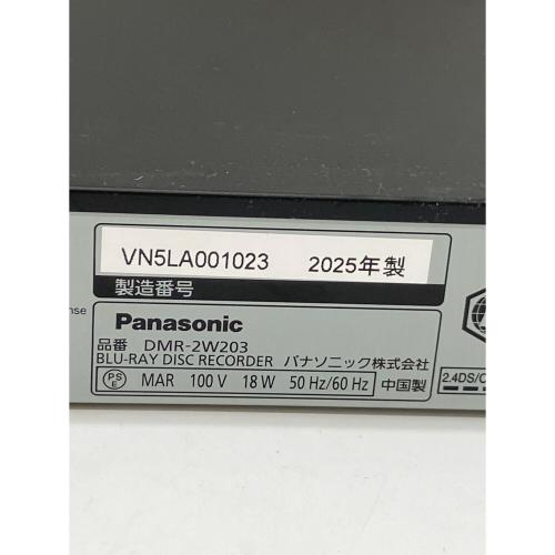 Panasonic (パナソニック) Blu-rayレコーダー DMR-2W203 2025年製