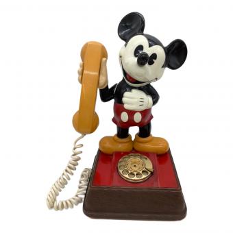 DISNEY (ディズニー) ダイヤル式ミッキー電話機 レトロホビー ※インテリアとして