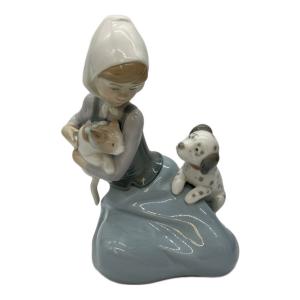 LLADRO (リヤドロ) 置物 5032 少女と猫と犬