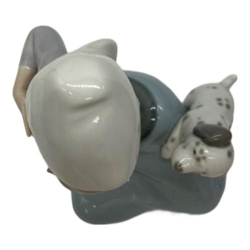 LLADRO (リヤドロ) 置物 5032 少女と猫と犬