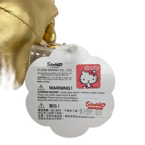 HELLO KITTY (ハローキティ) 香港限定 ゴールド ヌイグルミ
