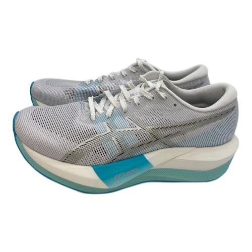 asics (アシックス) ランニングシューズ 1013A183 レディース SIZE 25.5cm ホワイト×ブルー