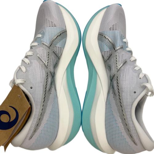 asics (アシックス) ランニングシューズ 1013A183 レディース SIZE 25.5cm ホワイト×ブルー