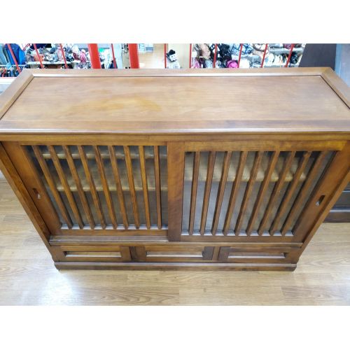 葉山ガーデン 水屋箪笥 ブラウン  2枚扉