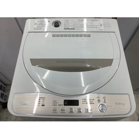 SHARP (シャープ) 全自動洗濯機 5.5kg ES-G55SC 50Hz／60Hz