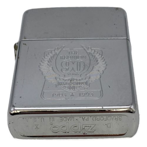 ZIPPO (ジッポ) ZIPPO THE REUNION HARLEY-DAVIDSON 90周年 缶ケース付き 石スレ有