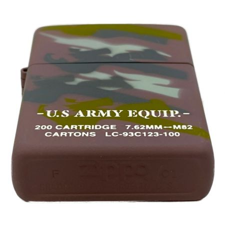 U.S ARMY EQUIP ZIPPO 限定全面カモフラージュ 弾丸キーホルダー付 缶ホルダー