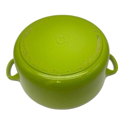 LE CREUSET (ルクルーゼ) ココットロンド両手鍋 フルーツグリーン 22cm