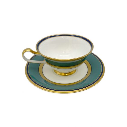 Noritake (ノリタケ) カップ&ソーサー グリーン×ホワイト スタジオ