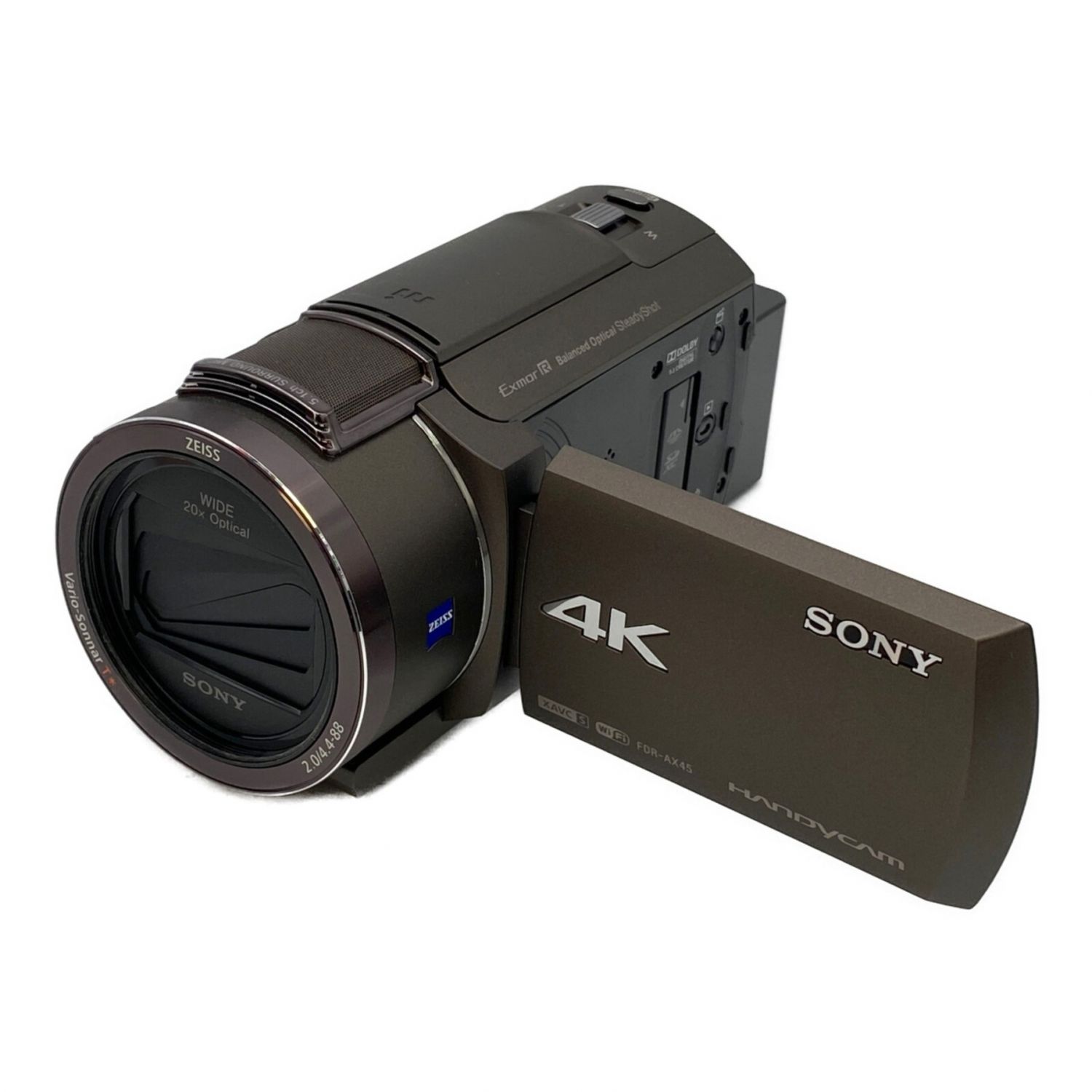 ソニー   4K   ビデオカメラ   Handycam   FDR-AX45(2018年モデル)   ブロンズブラウン   内蔵メモリー64GB   - 1