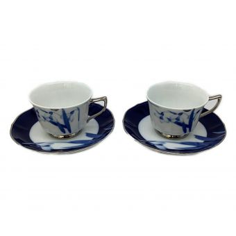 Noritake (ノリタケ) カップ&ソーサー エッセンスインブルー 2Pセット