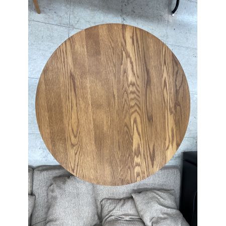 D8 丸型テーブル ブラウン クラッシュゲート / 関家具 天然木 ファーガス 幅80㎝