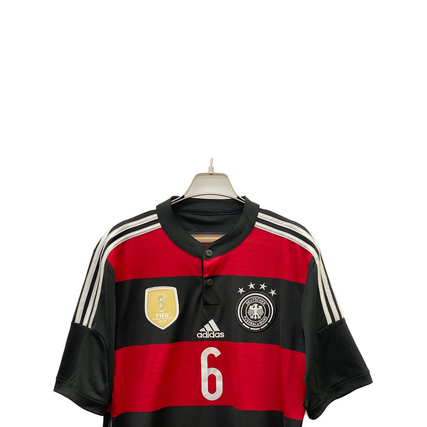 ドイツ代表 サッカーユニフォーム SIZE L ブラック×レッド 2014年W