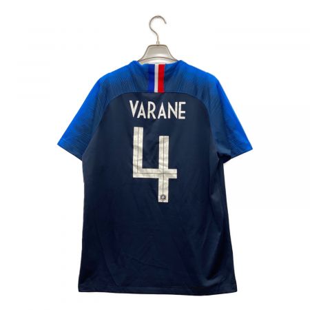 フランス代表 サッカーユニフォーム SIZE L ブルー 2018年W杯 #4 VARANE