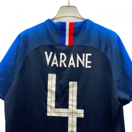 フランス代表 サッカーユニフォーム SIZE L ブルー 2018年W杯 #4 VARANE