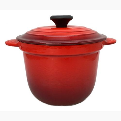 LE CREUSET (ルクルーゼ) 鍋 チェリーレッド ココットエブリイ18 未使用品