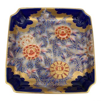 深川製磁 (フカガワセイジ) 飾り皿 古伊万里牡丹