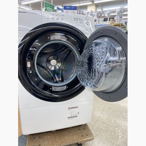 SHARP (シャープ) ドラム式洗濯乾燥機 7.0kg ES-S7E-WR 2021年製 クリーニング済 50Hz／60Hz1