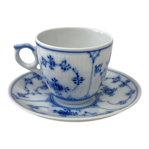 ROYAL COPENHAGEN (ロイヤル・コペンハーゲン) コーヒーカップ&ソーサー USED ブルーフルーテッド・プレイン