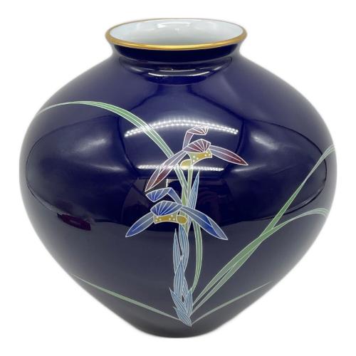 香蘭社 (コウランシャ) 花瓶 ルリ翠蘭