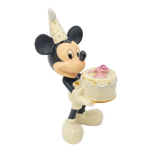 LENOX (レノックス) ディズニーグッズ フィギュリン Mickey's Happy Birthday to You 10月 ピンクトルマリン